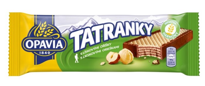 Opavia Tatranky hazelnut 5 pcs x 47g