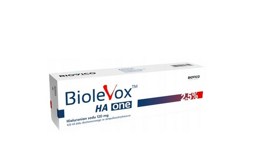 Biolevox HA One 2.5%, 4.5 ml supply gel in pre-filled syringe