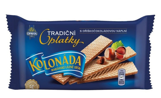 Opavia Kolonáda oplatky wafers with hazelnut chocolate filling 2 x 140 g