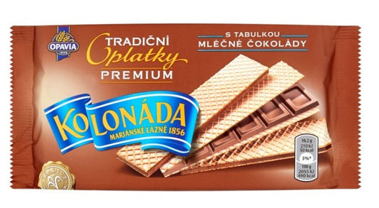 Opavia Kolonáda Oplatky wafers with milk chocolate 2 x 92 g