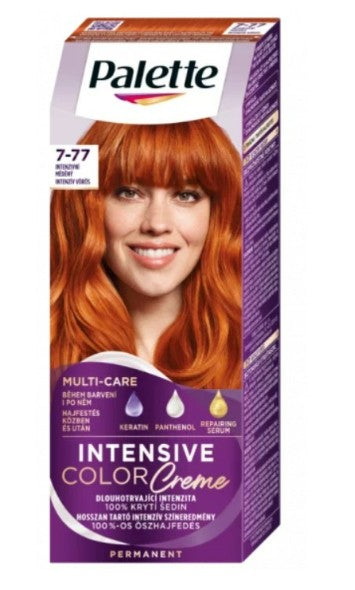 Schwarzkopf Palette Intensive Color Creme hair color Intense copper 7-77, 110 ml