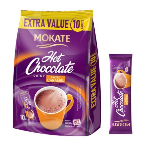 Mokate Hot Chocolate Drink Salted Caramel 10 x 18g