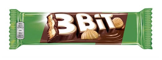 3Bit Chocolate Bar with hazelnut biscuit, 5 x 46g