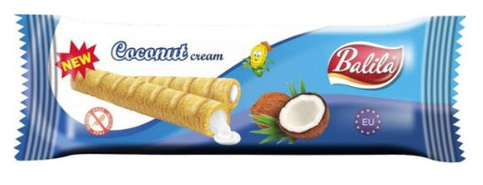 Balila Corn tubes filled with cream with coconut flavor 5 x 18 g