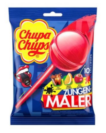 Chupa Chups Lollipops Mix cherry, cola and orange flavors 10 pcs - 2 x 120g