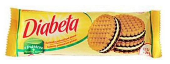 Diabeta Biscuits with lemon filling semi-soaked 3 x 60 g