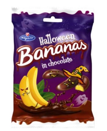 Figaro Halloween mini bananas in chocolate 2 x 75g