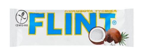 Flint Coconut bar with white glaze 5 x 50g