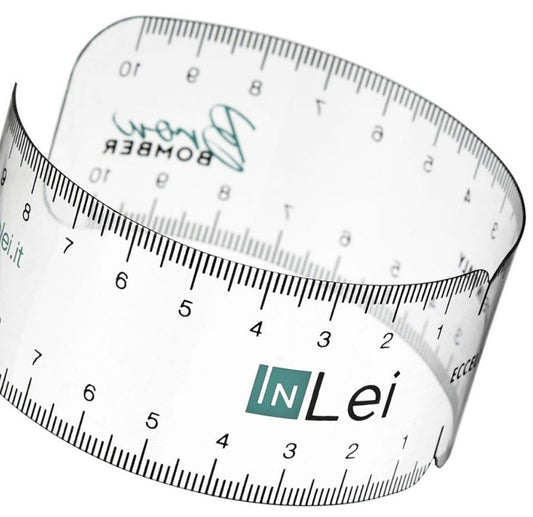 InLei ruler for measuring facial and eyebrow proportions