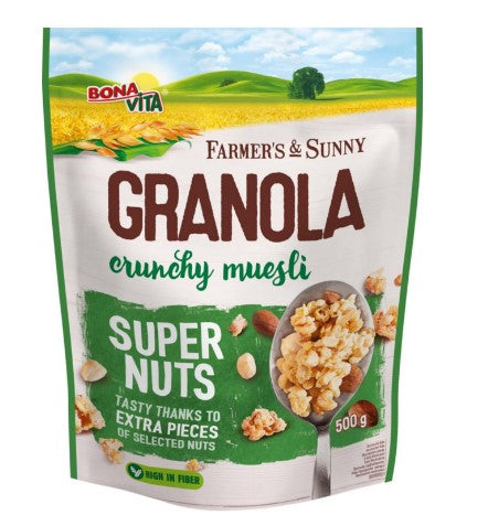 Bona Vita Farmer's & Sunny Granola muesli super nuts 500 g