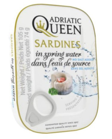 Adriatic Queen Sardines in spring water 2 x 105 g