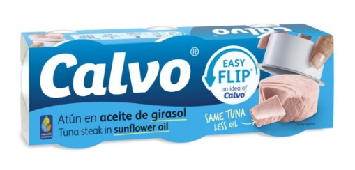 Calvo Tuna in sunflower oil 3x65g