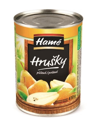 Hamé Halved peeled pears in sweet pickle 425 g