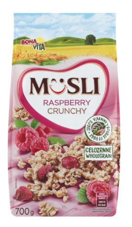 Bona Vita Muesli crunchy raspberries 700 g