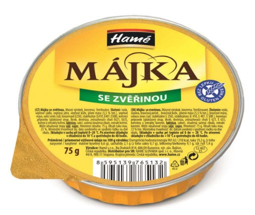 Hamé Májka delicious pork cream with venison 3 x 75g