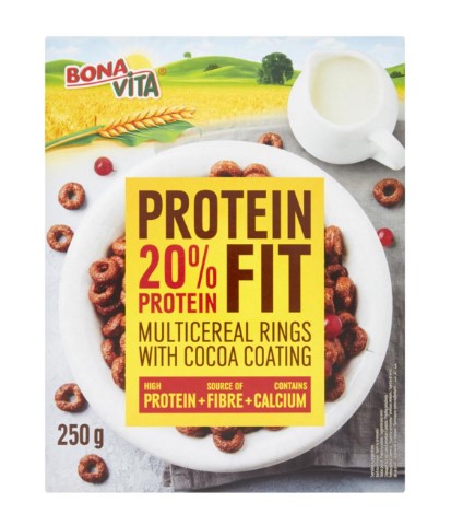 Bona Vita Protein Fit protein cereal rings with cocoa 250 g