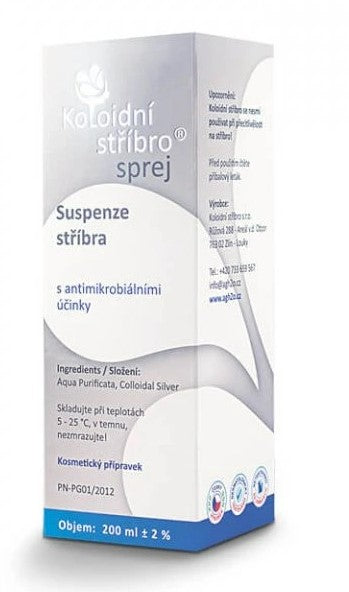 Colloidal silver spray, 10 ppm, 200 ml