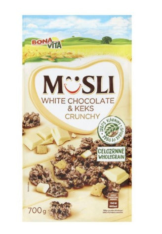 Bona Vita Baked crispy muesli White Chocolate & Keks Crunchy 700 g