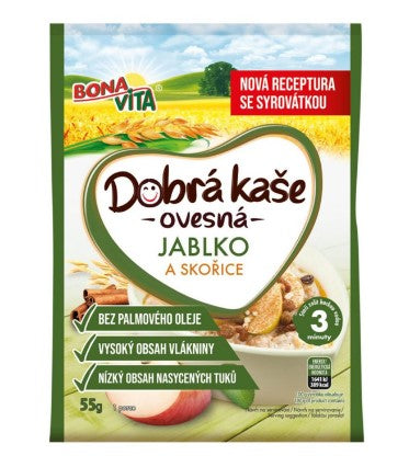 Bonavita Good apple-cinnamon porridge 3 x 55g