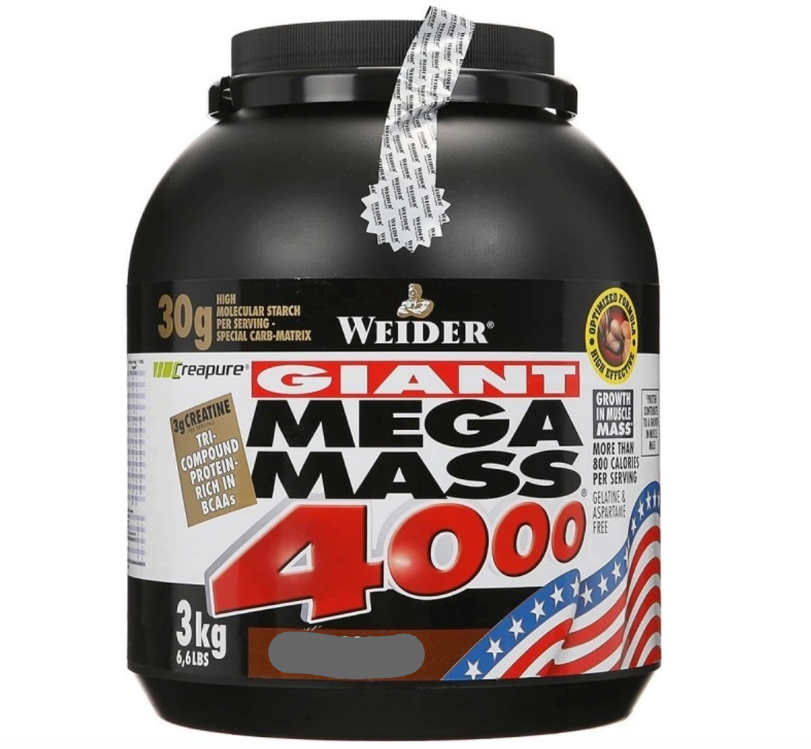WEIDER Mega Mass 4000 Chocolate 3000 g