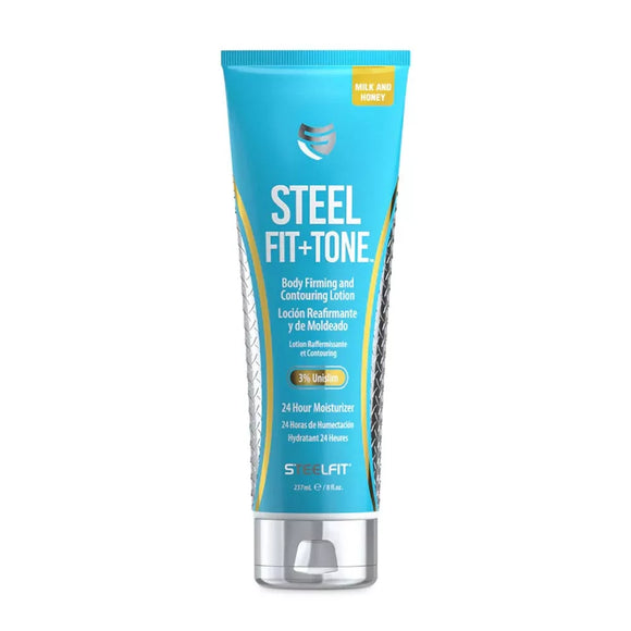 STEELFIT STEEL FIT + TONE - BODY FIRMING AND CONTOURING LOTION (MILK AND HONEY) 237 ml