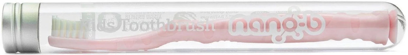 Nano-b Kid's Toothbrush with Silver - Pink