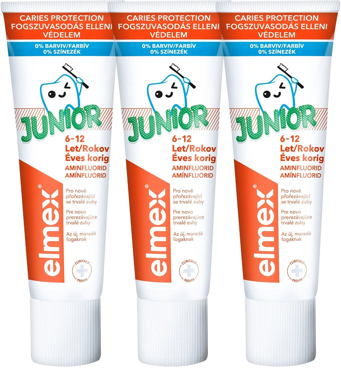 ELMEX Toothpaste Junior 3× 75ml