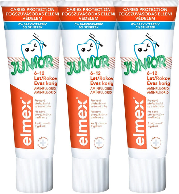 ELMEX Toothpaste Junior 3× 75ml