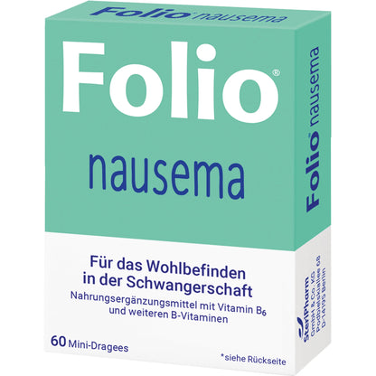Folio Nausema Mini-Dragees for well-being during pregnancy, 60 dragees