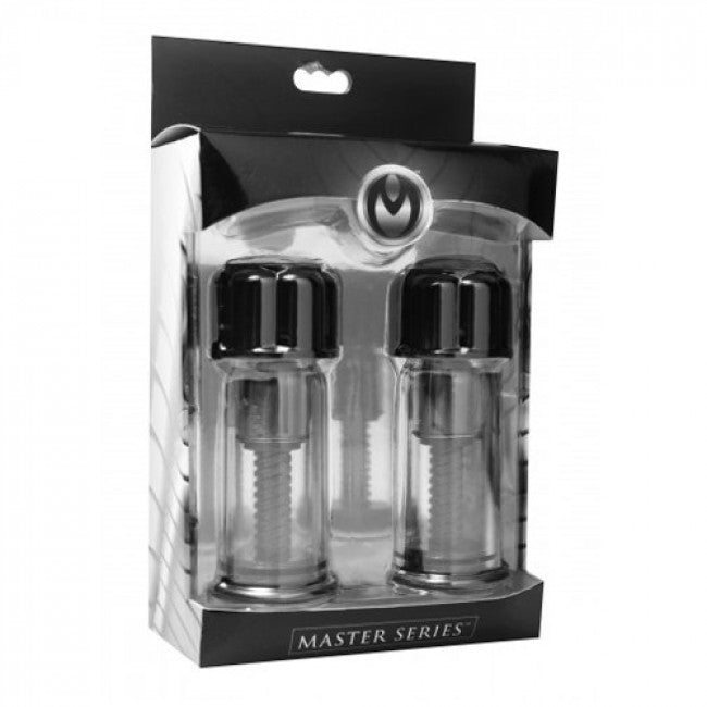 Master Series Black Maxxx Powerful Twist Nipple Suckers