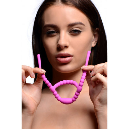 Frisky Petal Pusher Silicone Labia Spreader Pink