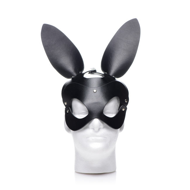 Tailz Bunny Tail Anal Plug and Mask Set Black