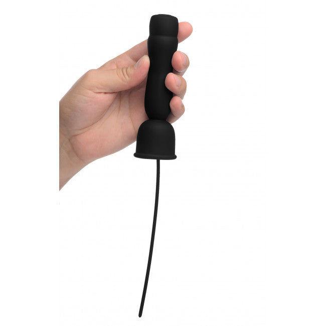 Trinity Vibes 16X Penis Head Teaser with Urethral Sound Black