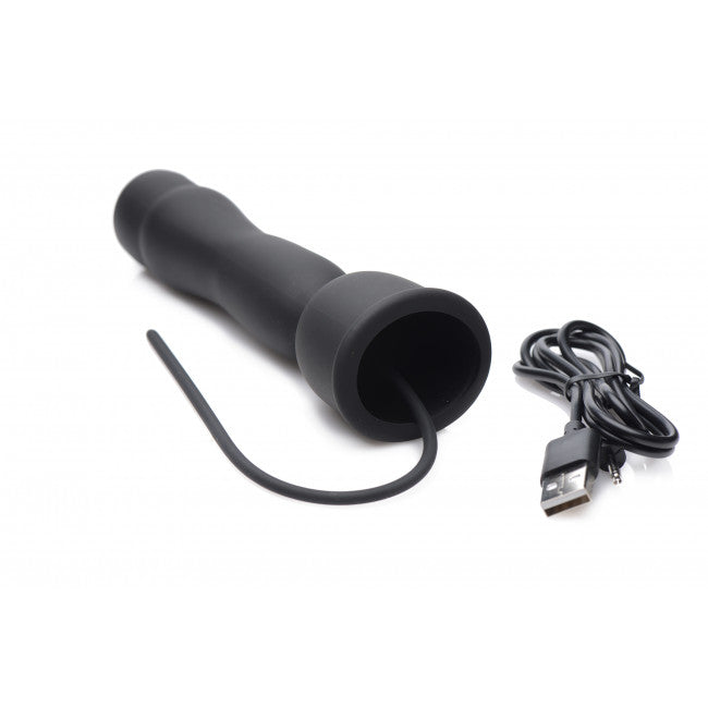 Trinity Vibes 16X Penis Head Teaser with Urethral Sound Black