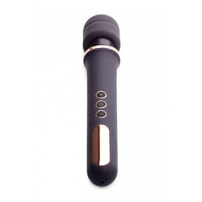 Wand Essentials Scepter 50X Silicone Wand Massager Black/Gold