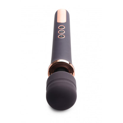 Wand Essentials Scepter 50X Silicone Wand Massager Black/Gold