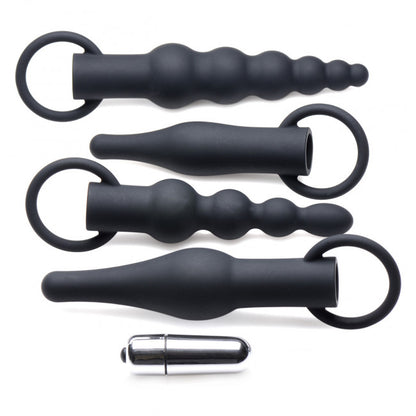 Master Series 3X Premium Ringed Rimmers Anal Training Set Black
