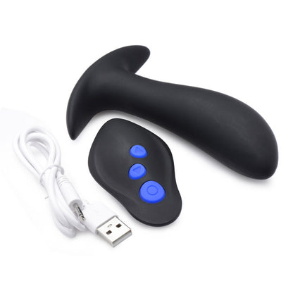 Zeus Electrosex 64X Pro-Shocker Vibrating & E-Stim Prostate Plug Black