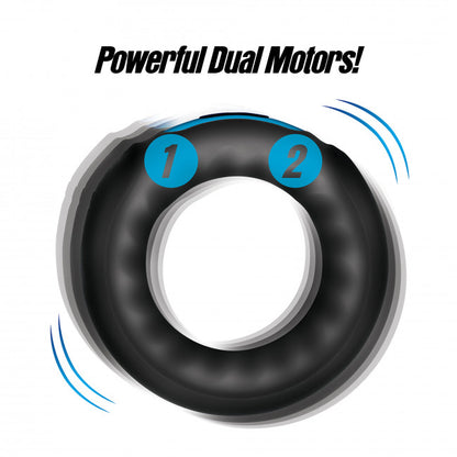 Trinity Vibes Power Performance Ring 7x Silicone Cock & Ball Ring with Remote