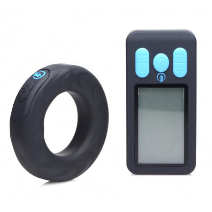 Zeus Electrosex E-Stim Pro Silicone Cock Ring Vibe with Remote