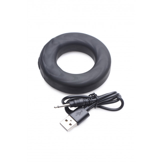 Zeus Electrosex E-Stim Pro Silicone Cock Ring Vibe with Remote