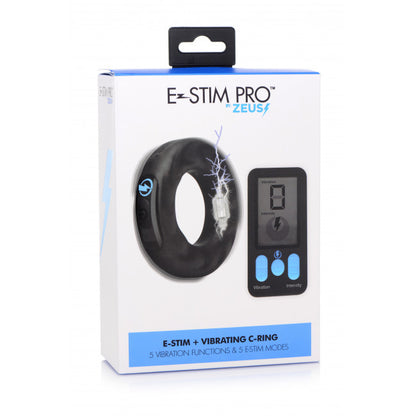 Zeus Electrosex E-Stim Pro Silicone Cock Ring Vibe with Remote