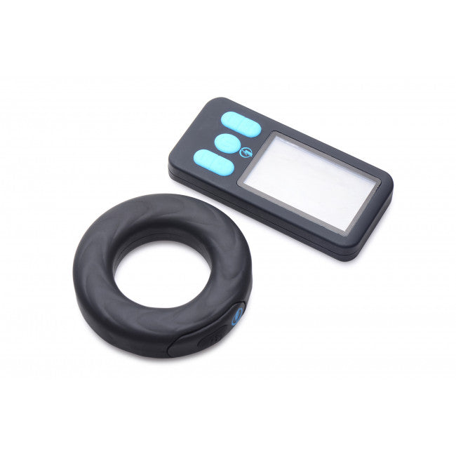 Zeus Electrosex E-Stim Pro Silicone Cock Ring Vibe with Remote