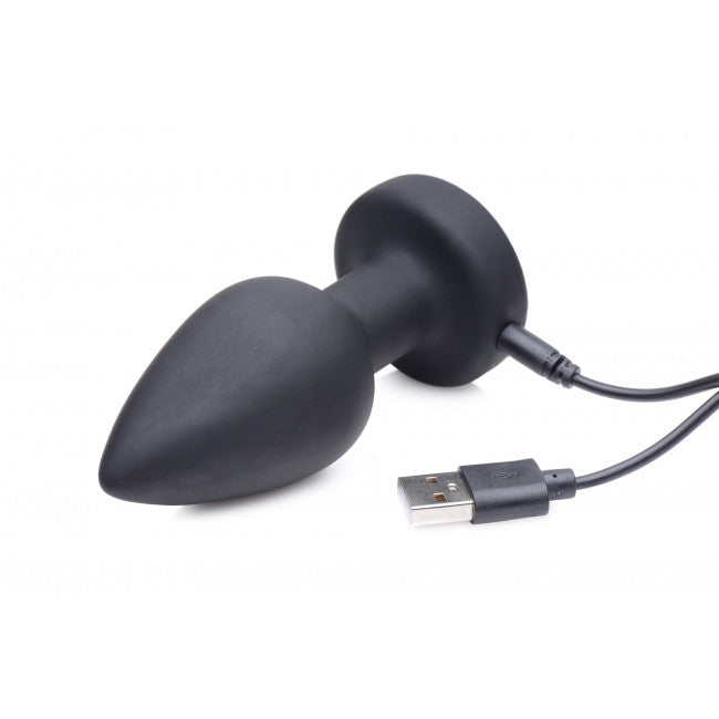 Zeus Electrosex E-Stim Pro Silicone Vibrating Anal Plug with Remote