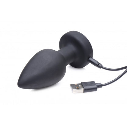 Zeus Electrosex E-Stim Pro Silicone Vibrating Anal Plug with Remote