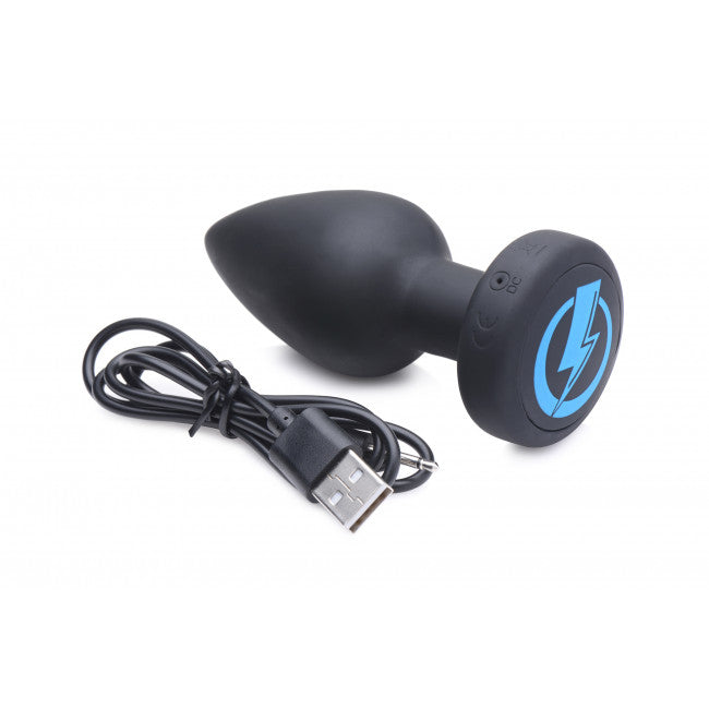 Zeus Electrosex E-Stim Pro Silicone Vibrating Anal Plug with Remote