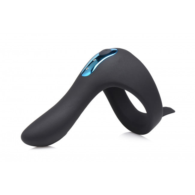 Trinity Vibes Power Taint 7X Silicone Cock and Ball Ring with Remote