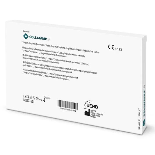 Collatamp G hemostatic sponge 5x20x0.5cm
