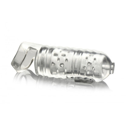 Lovebotz Milker TPE Masturbator with Ball Strap Clear