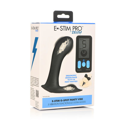 Zeus Electrosex E-Stim Pro Panty Vibe with Remote Control Black